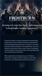 Mobile Screenshot of frostburnstudios.com