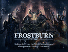 Tablet Screenshot of frostburnstudios.com